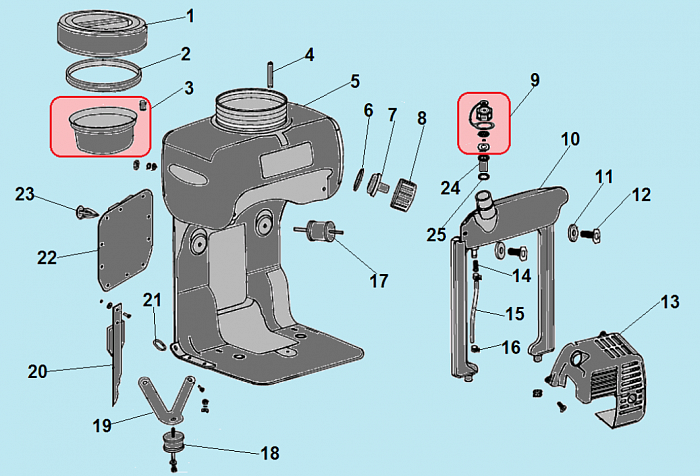 2 БАК ОПРЫСКИВАТЕЛЬ CHAMPION PS242